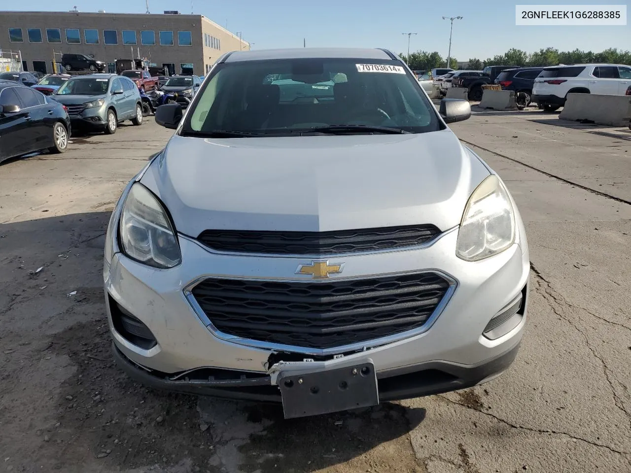 2016 Chevrolet Equinox Ls VIN: 2GNFLEEK1G6288385 Lot: 70703614