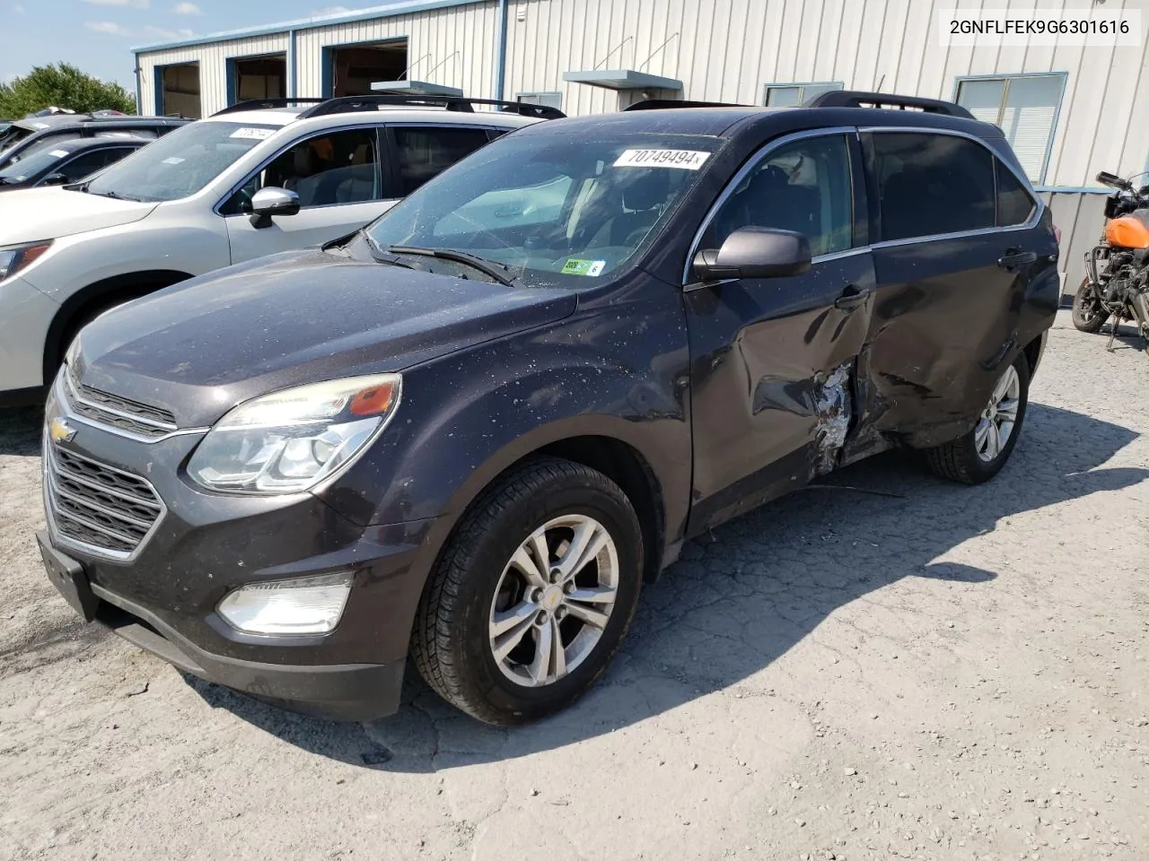 2016 Chevrolet Equinox Lt VIN: 2GNFLFEK9G6301616 Lot: 70749494