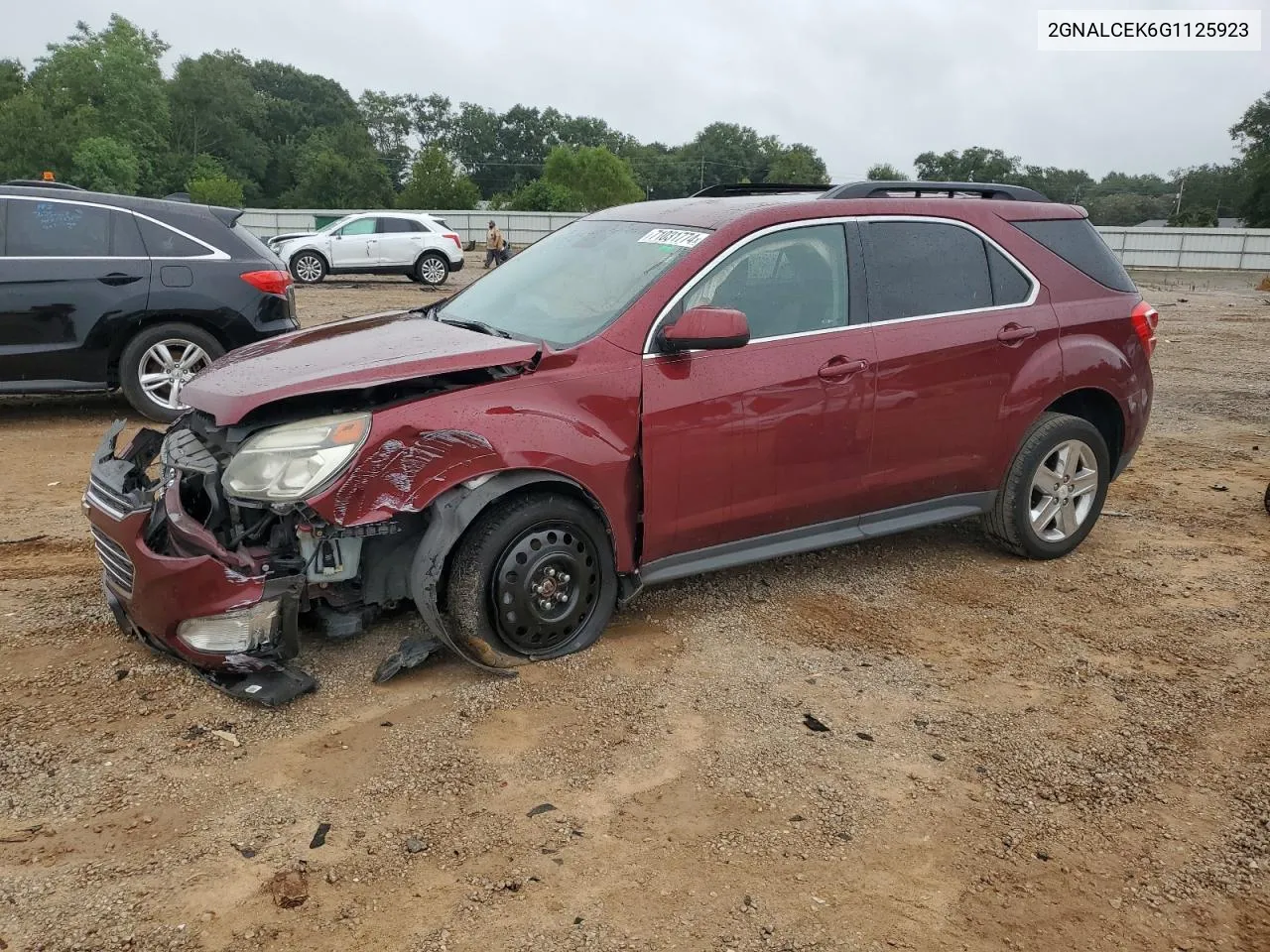 2016 Chevrolet Equinox Lt VIN: 2GNALCEK6G1125923 Lot: 71031774