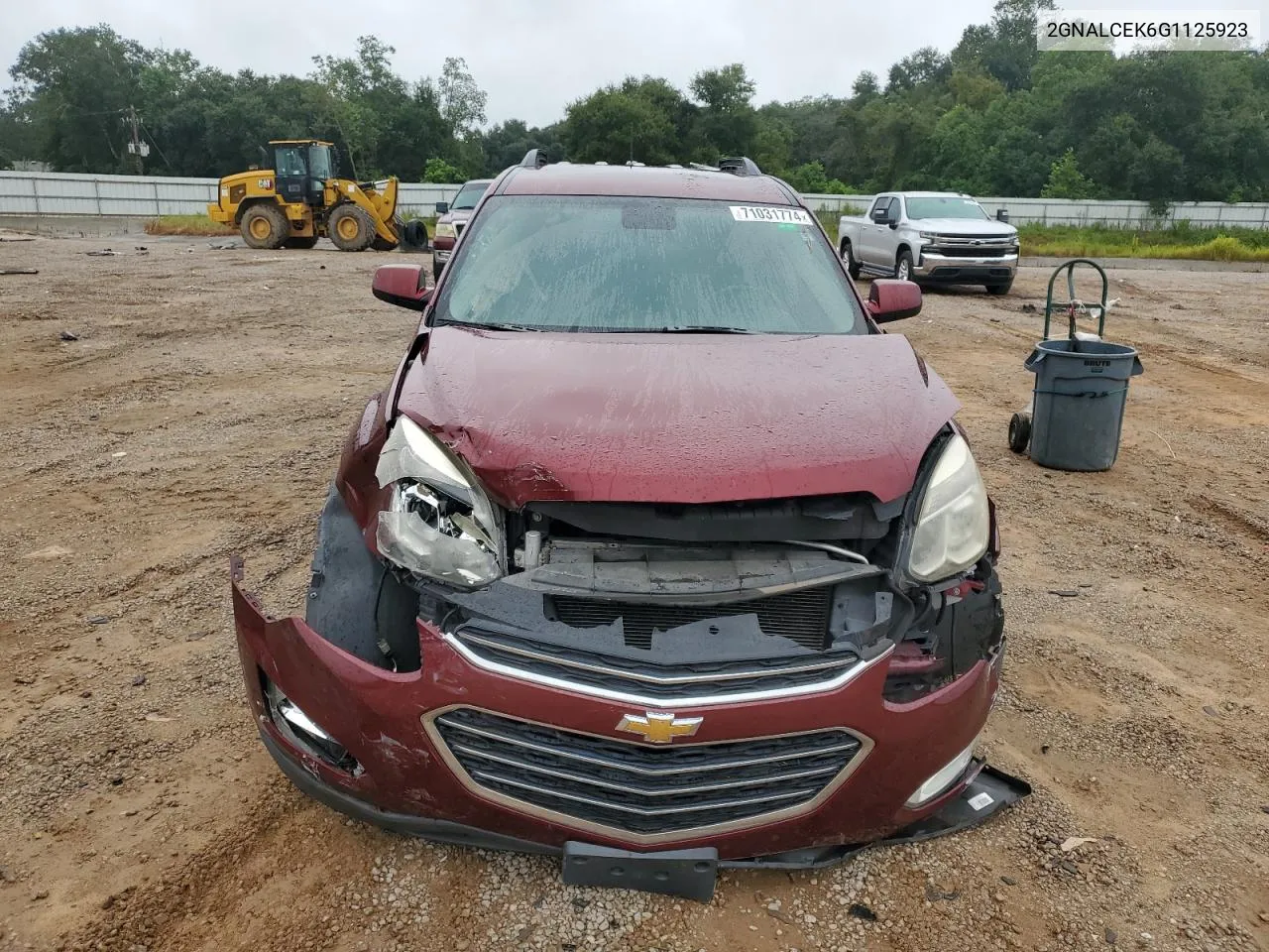 2016 Chevrolet Equinox Lt VIN: 2GNALCEK6G1125923 Lot: 71031774