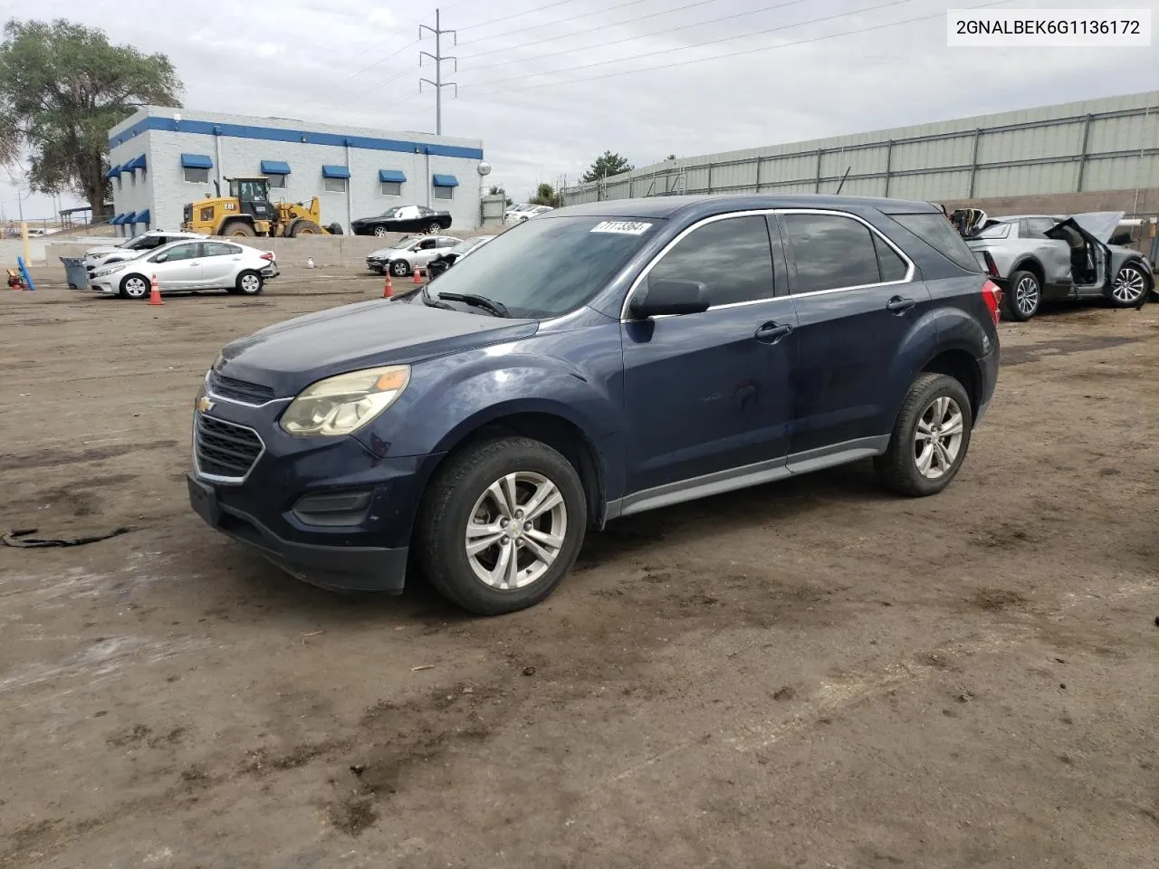 2016 Chevrolet Equinox Ls VIN: 2GNALBEK6G1136172 Lot: 71113364