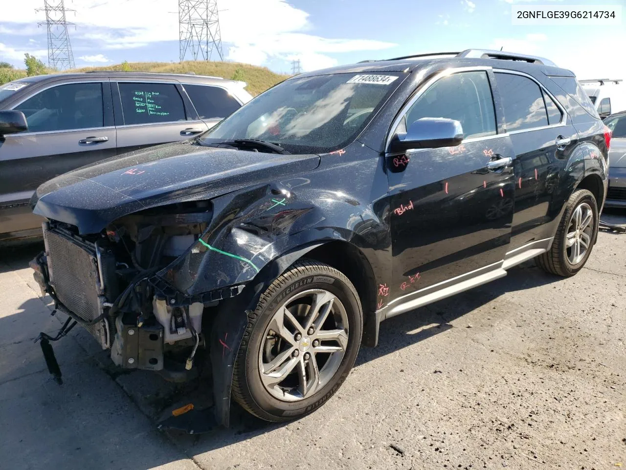 2016 Chevrolet Equinox Ltz VIN: 2GNFLGE39G6214734 Lot: 71488634