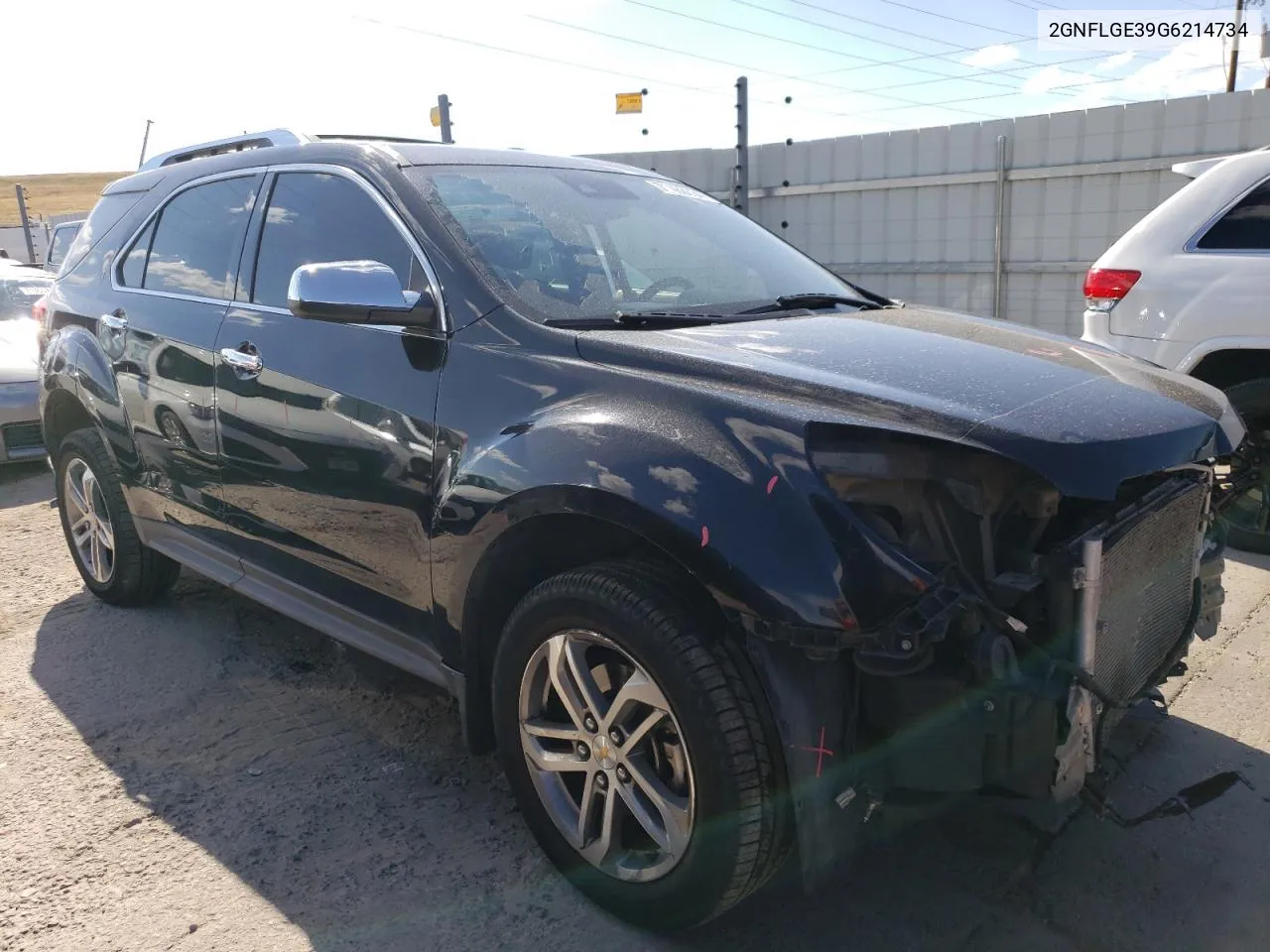 2016 Chevrolet Equinox Ltz VIN: 2GNFLGE39G6214734 Lot: 71488634