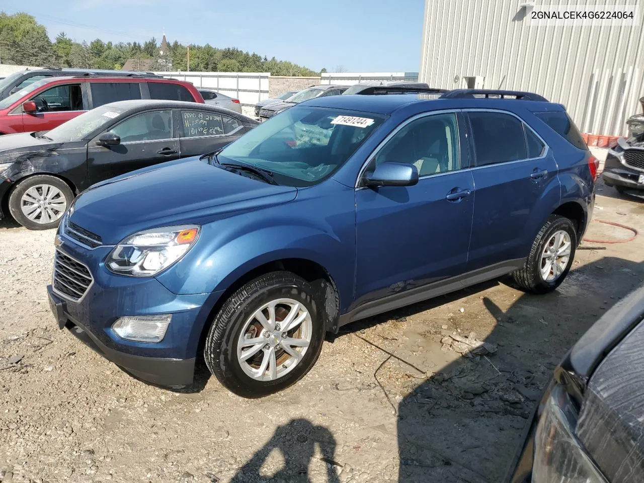 2016 Chevrolet Equinox Lt VIN: 2GNALCEK4G6224064 Lot: 71491244