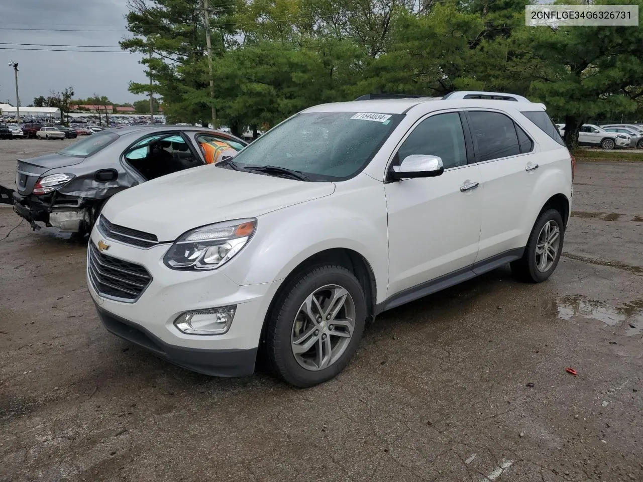 2016 Chevrolet Equinox Ltz VIN: 2GNFLGE34G6326731 Lot: 71544034