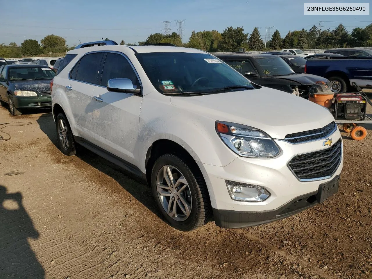 2016 Chevrolet Equinox Ltz VIN: 2GNFLGE36G6260490 Lot: 71579514