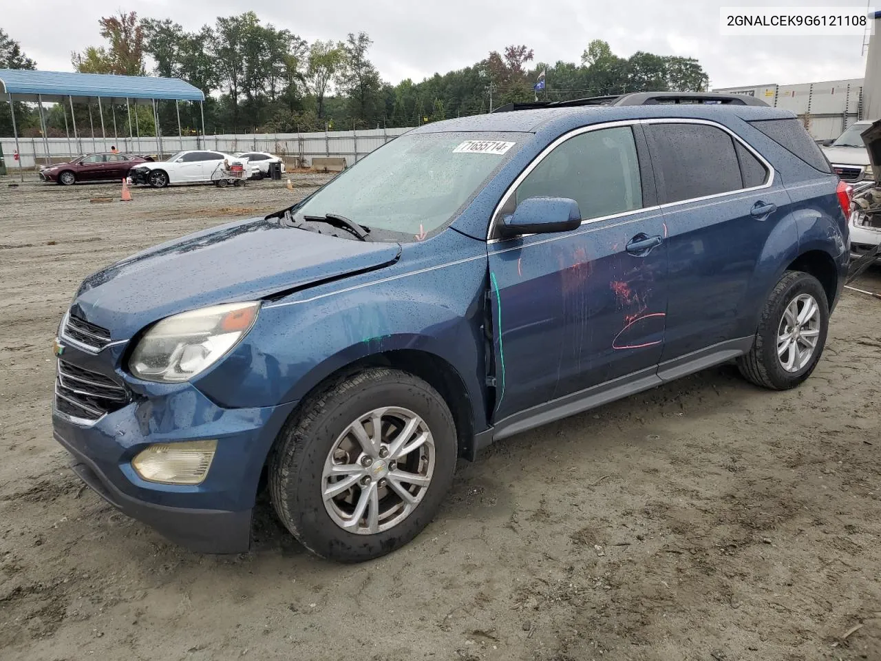 2016 Chevrolet Equinox Lt VIN: 2GNALCEK9G6121108 Lot: 71655714