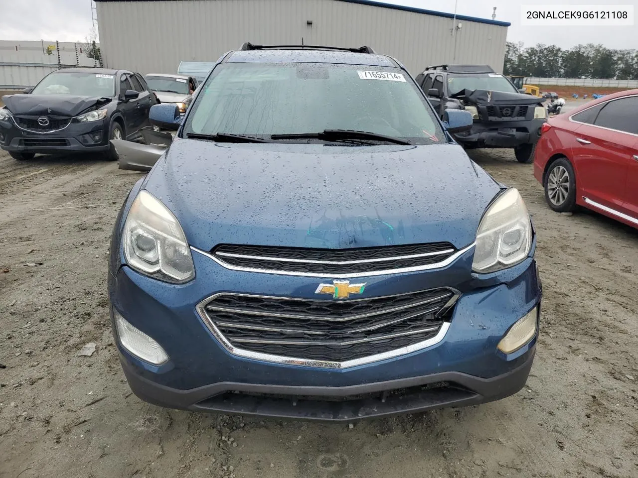 2016 Chevrolet Equinox Lt VIN: 2GNALCEK9G6121108 Lot: 71655714