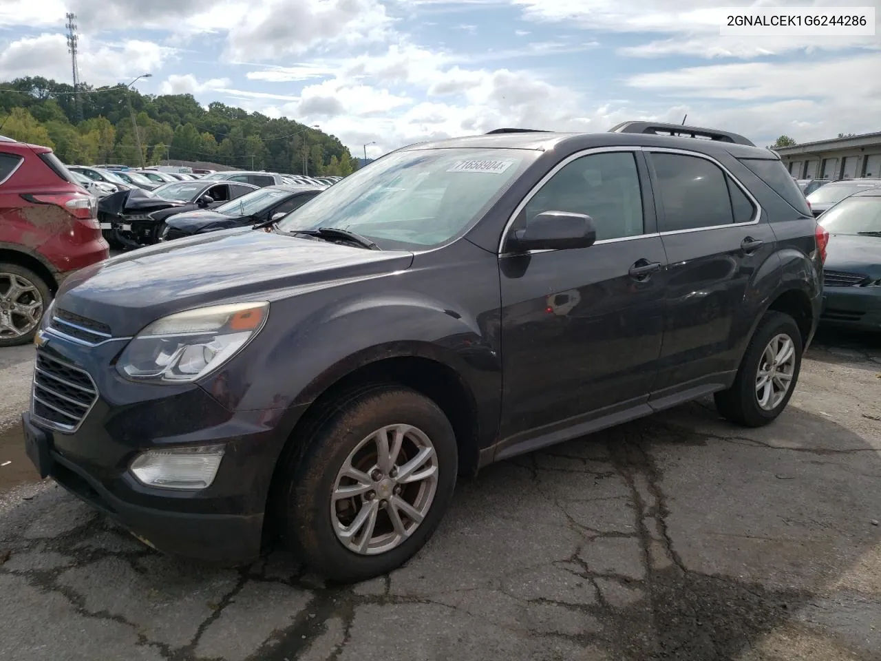 2016 Chevrolet Equinox Lt VIN: 2GNALCEK1G6244286 Lot: 71658904