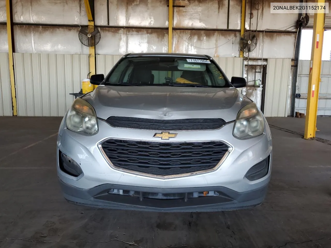 2016 Chevrolet Equinox Ls VIN: 2GNALBEK2G1152174 Lot: 71677864