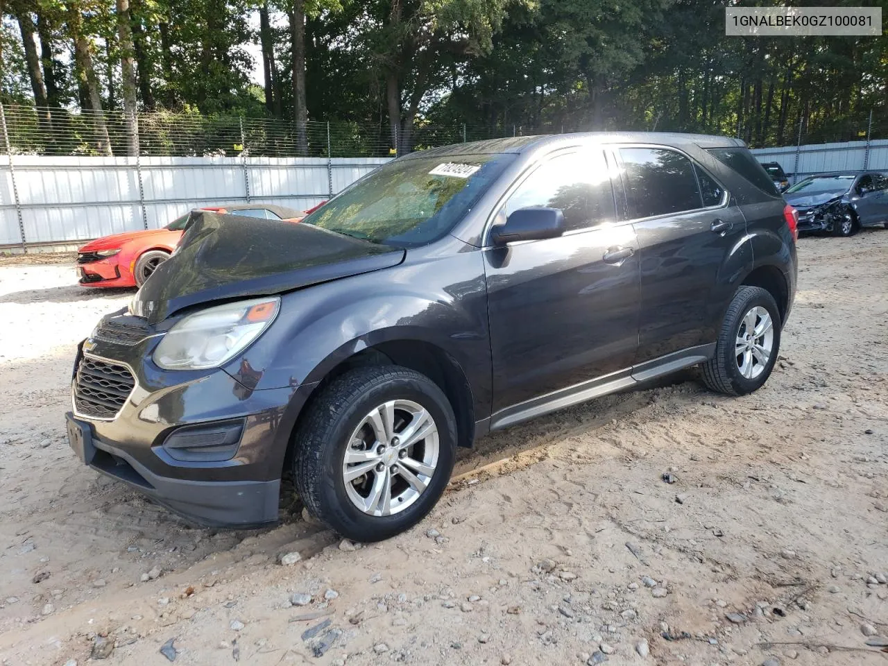 2016 Chevrolet Equinox Ls VIN: 1GNALBEK0GZ100081 Lot: 71824924