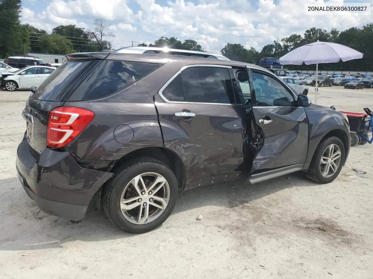 2016 Chevrolet Equinox Ltz VIN: 2GNALDEK8G6300827 Lot: 71942874