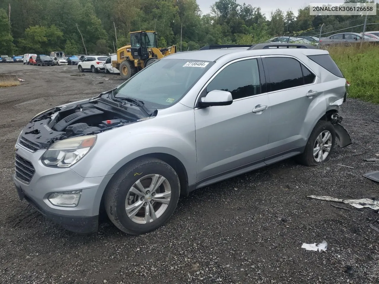 2016 Chevrolet Equinox Lt VIN: 2GNALCEK3G6126658 Lot: 72186484