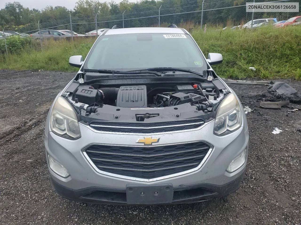 2016 Chevrolet Equinox Lt VIN: 2GNALCEK3G6126658 Lot: 72186484