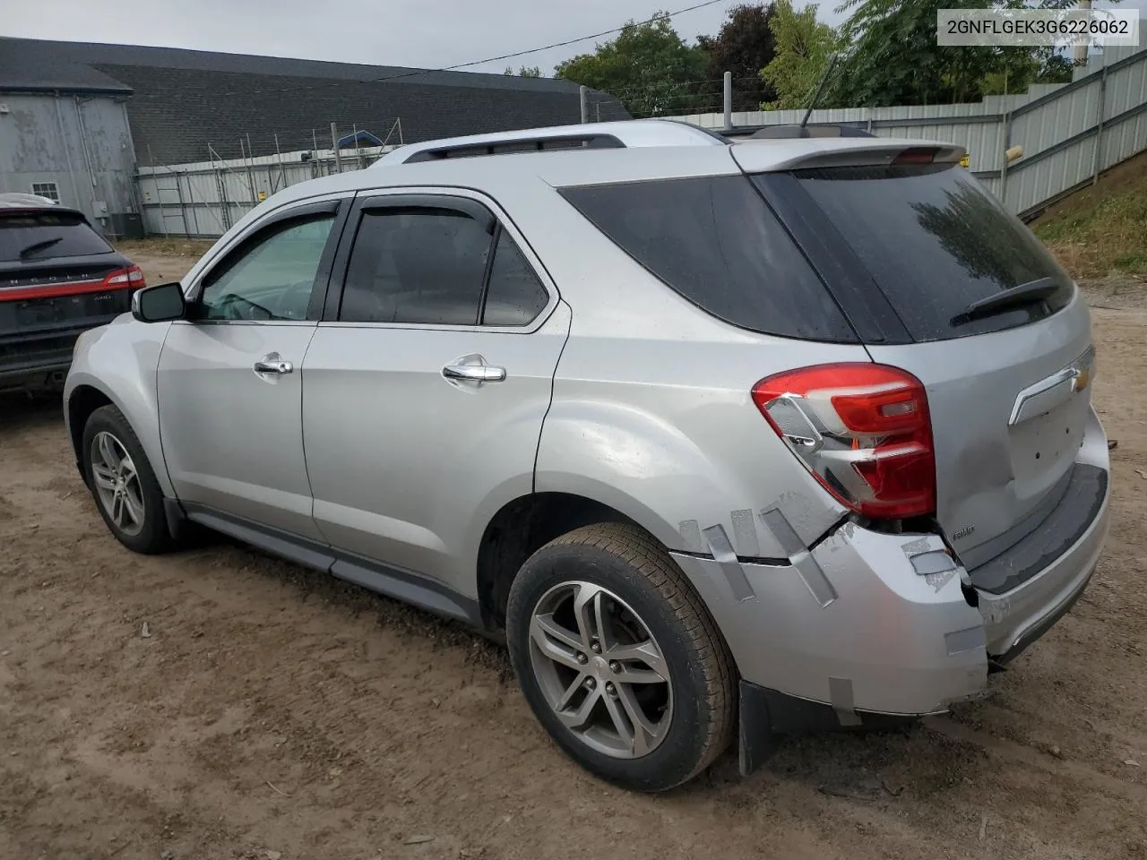 2016 Chevrolet Equinox Ltz VIN: 2GNFLGEK3G6226062 Lot: 72243644