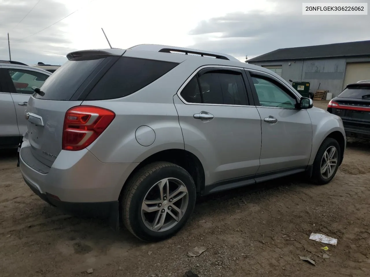 2016 Chevrolet Equinox Ltz VIN: 2GNFLGEK3G6226062 Lot: 72243644