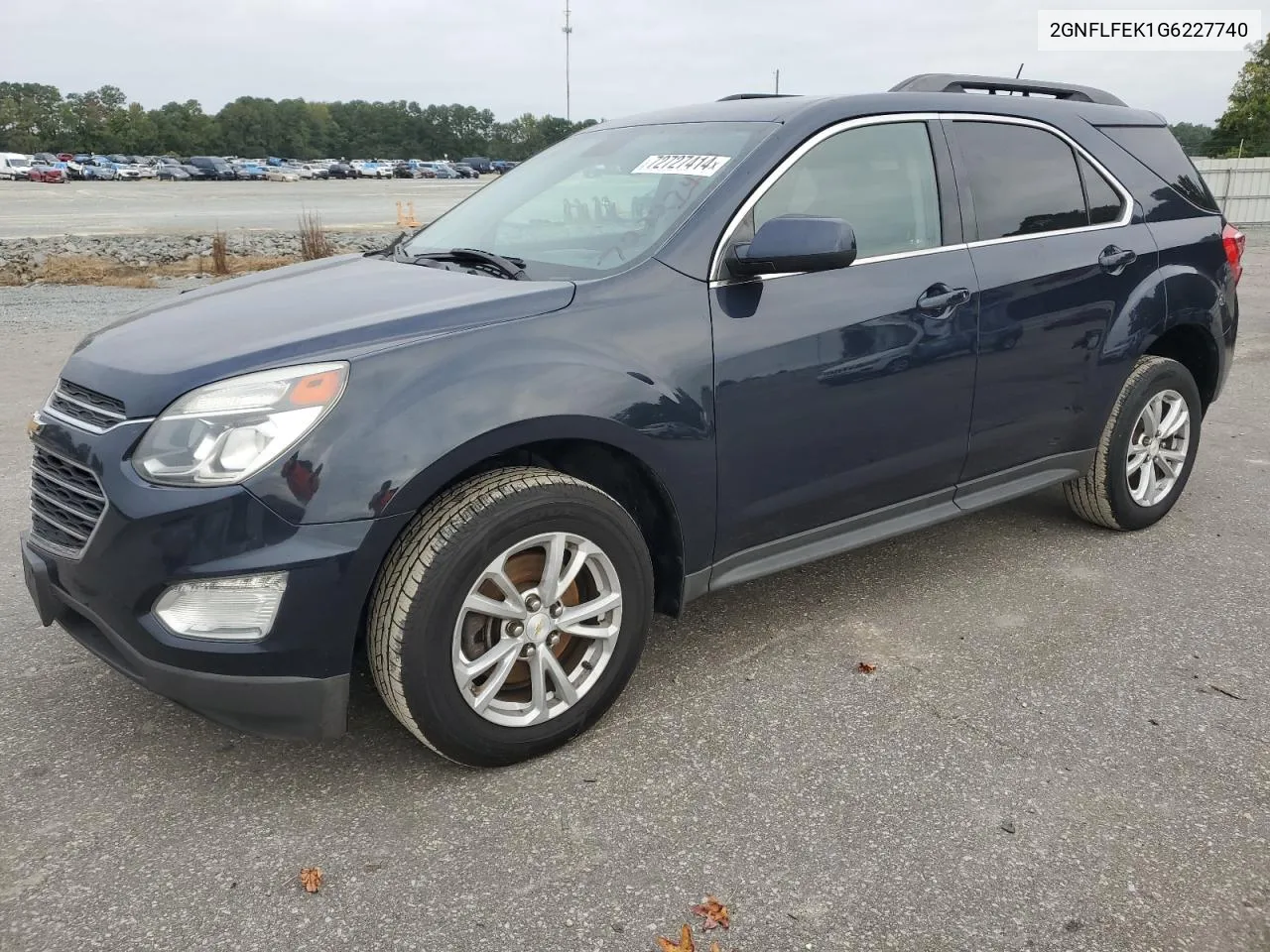 2016 Chevrolet Equinox Lt VIN: 2GNFLFEK1G6227740 Lot: 72727414