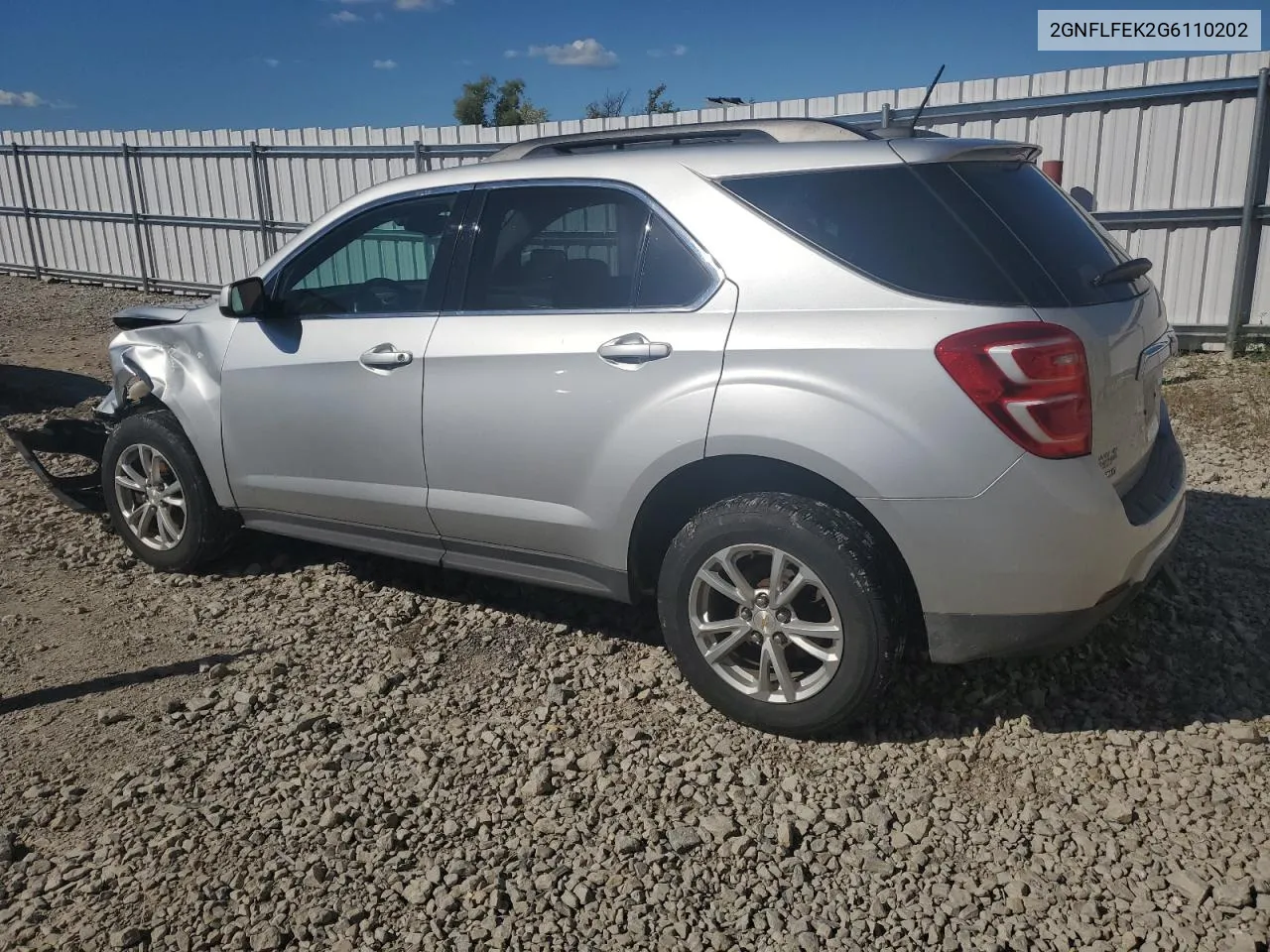 2016 Chevrolet Equinox Lt VIN: 2GNFLFEK2G6110202 Lot: 72802314