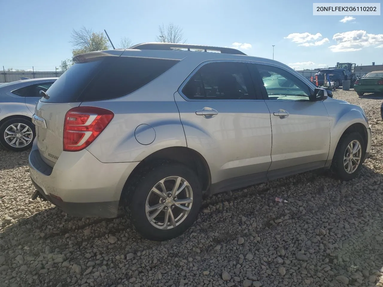 2016 Chevrolet Equinox Lt VIN: 2GNFLFEK2G6110202 Lot: 72802314