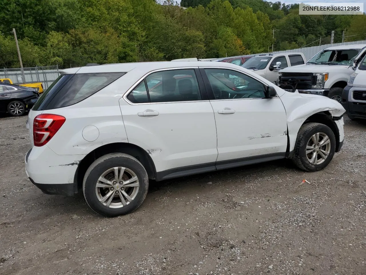 2016 Chevrolet Equinox Ls VIN: 2GNFLEEK3G6212988 Lot: 72918424