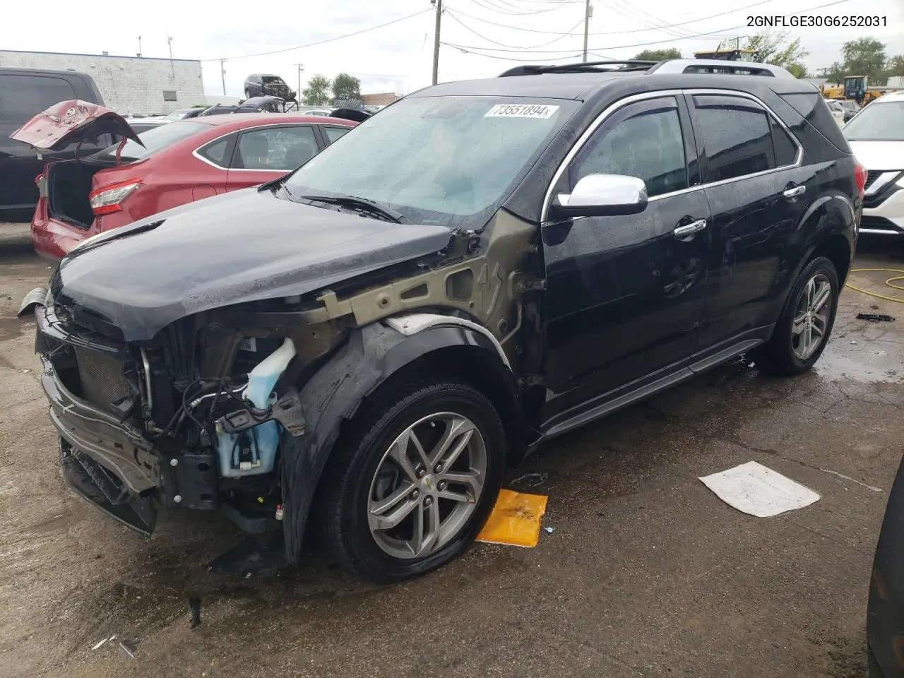 2016 Chevrolet Equinox Ltz VIN: 2GNFLGE30G6252031 Lot: 73551894