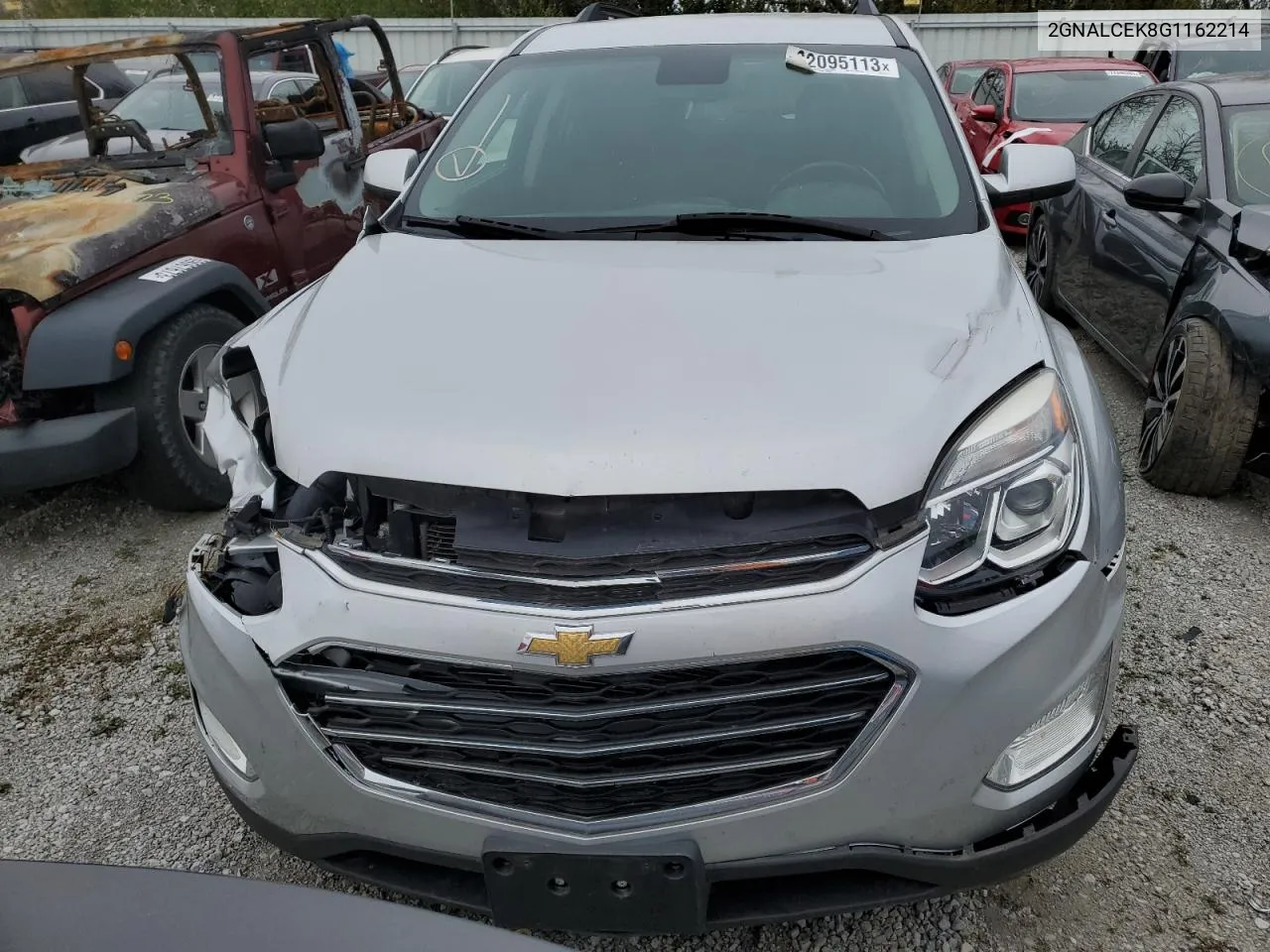 2016 Chevrolet Equinox Lt VIN: 2GNALCEK8G1162214 Lot: 74201204