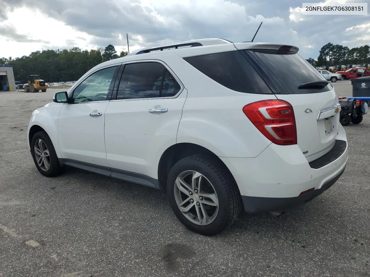 2016 Chevrolet Equinox Ltz VIN: 2GNFLGEK7G6308151 Lot: 74318854