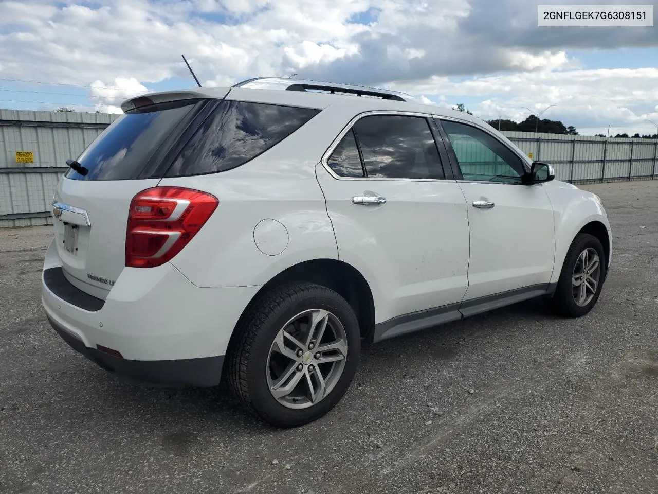 2016 Chevrolet Equinox Ltz VIN: 2GNFLGEK7G6308151 Lot: 74318854