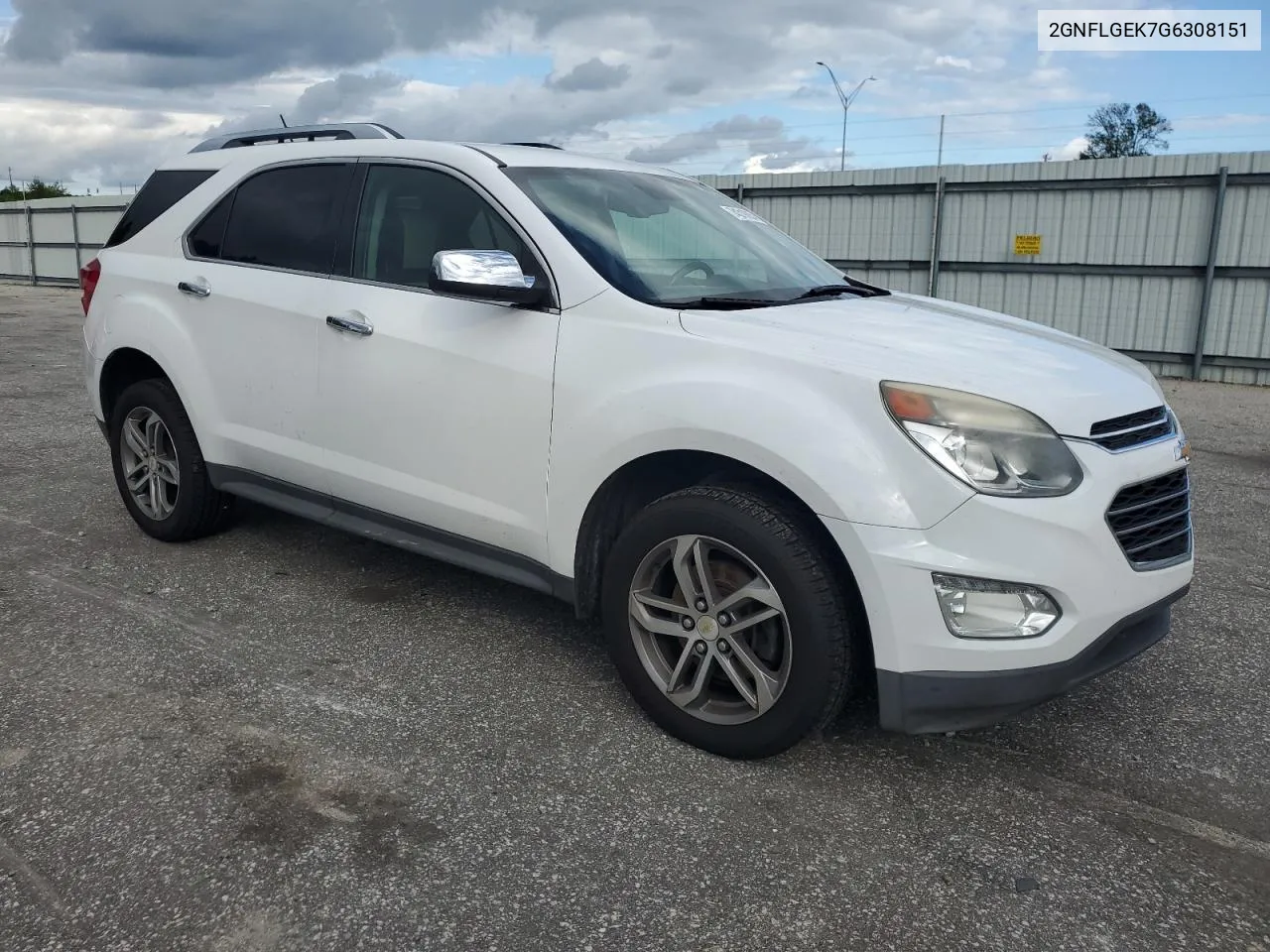 2016 Chevrolet Equinox Ltz VIN: 2GNFLGEK7G6308151 Lot: 74318854