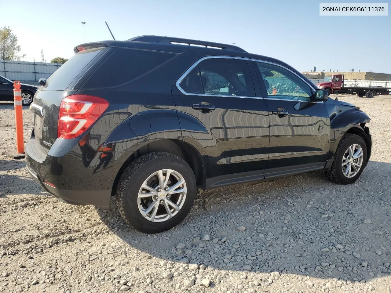 2016 Chevrolet Equinox Lt VIN: 2GNALCEK6G6111376 Lot: 75009324