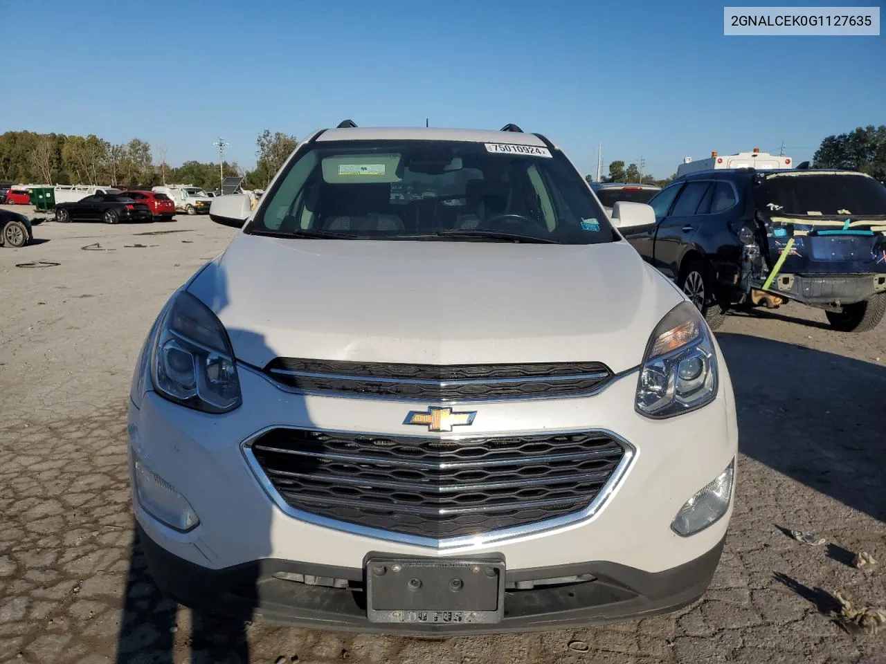 2016 Chevrolet Equinox Lt VIN: 2GNALCEK0G1127635 Lot: 75010924