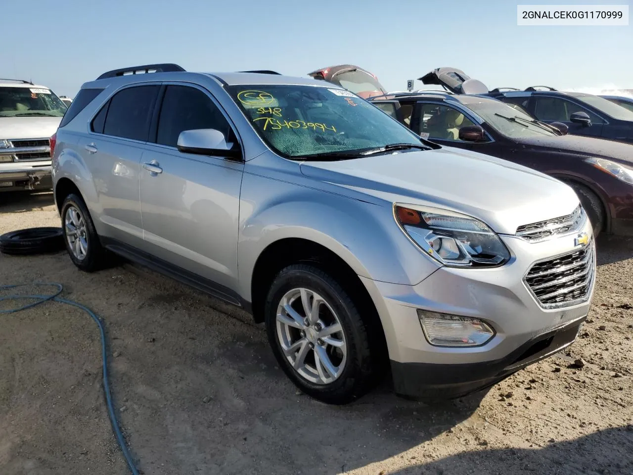 2016 Chevrolet Equinox Lt VIN: 2GNALCEK0G1170999 Lot: 75403994