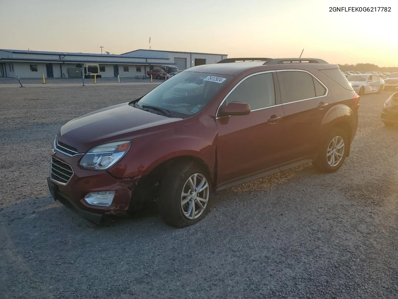 2016 Chevrolet Equinox Lt VIN: 2GNFLFEK0G6217782 Lot: 75412924