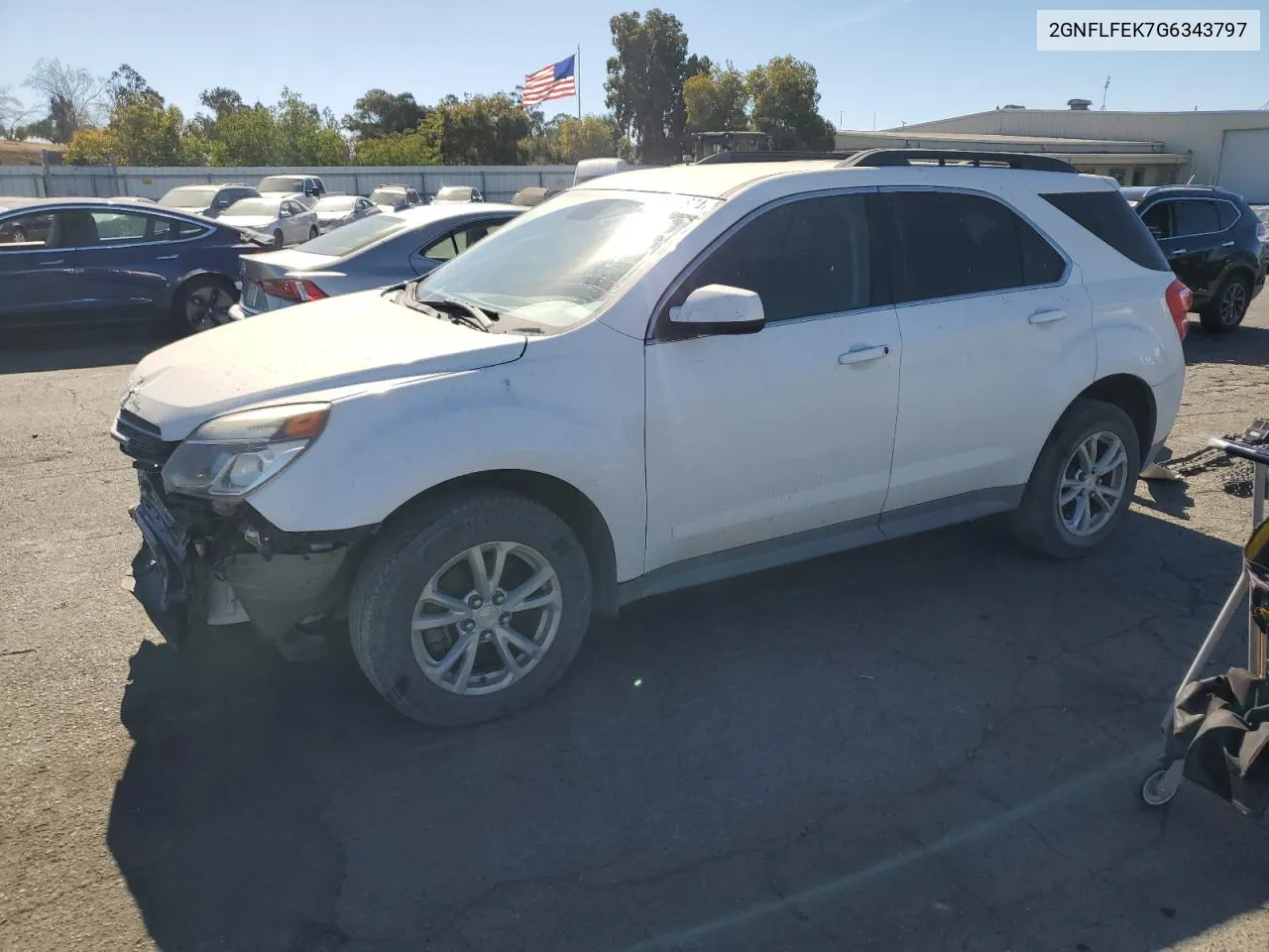 2016 Chevrolet Equinox Lt VIN: 2GNFLFEK7G6343797 Lot: 75463874