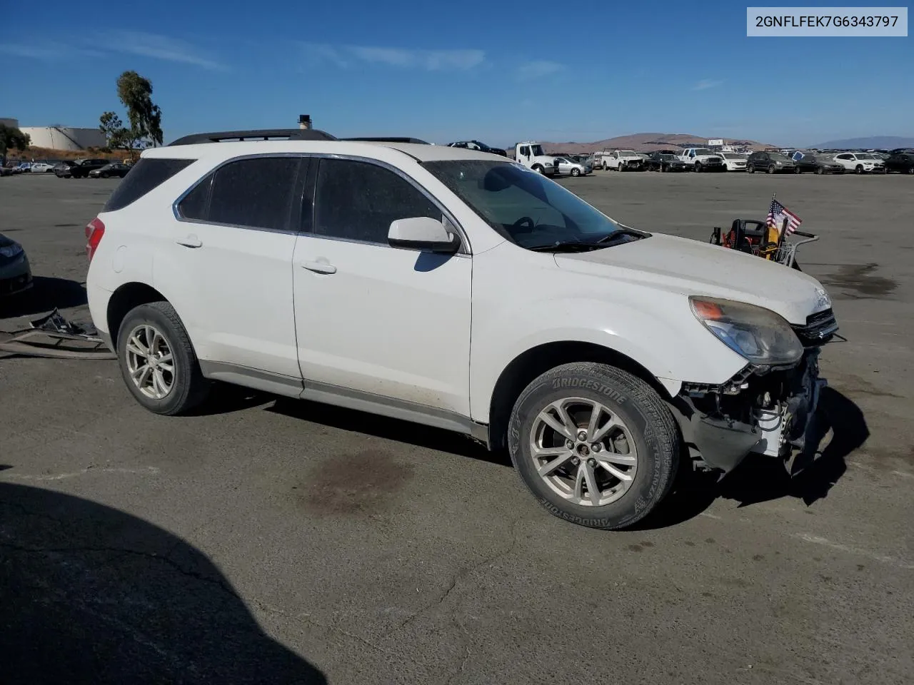 2016 Chevrolet Equinox Lt VIN: 2GNFLFEK7G6343797 Lot: 75463874