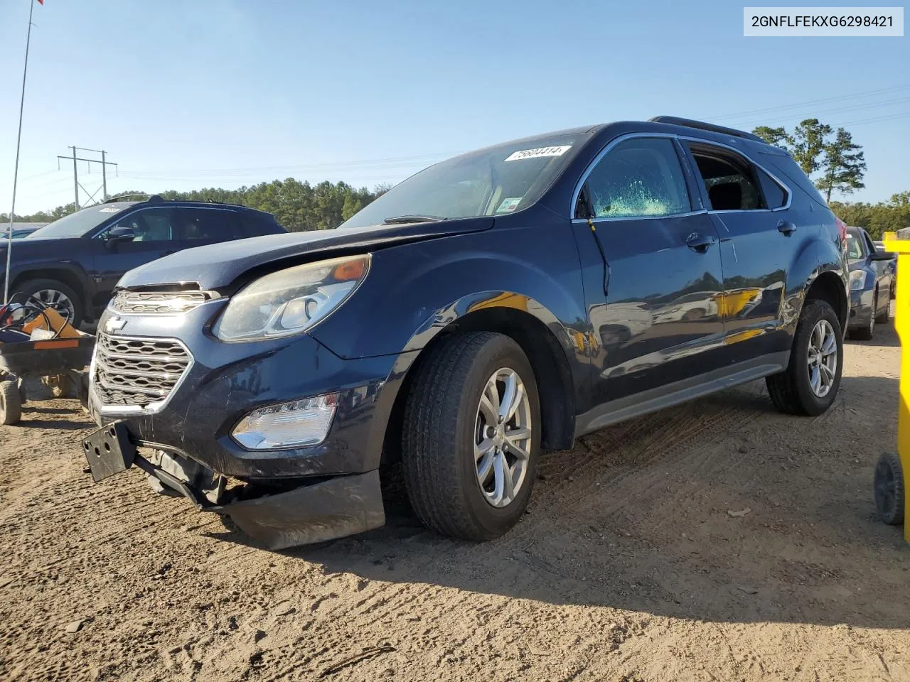 2016 Chevrolet Equinox Lt VIN: 2GNFLFEKXG6298421 Lot: 75604414