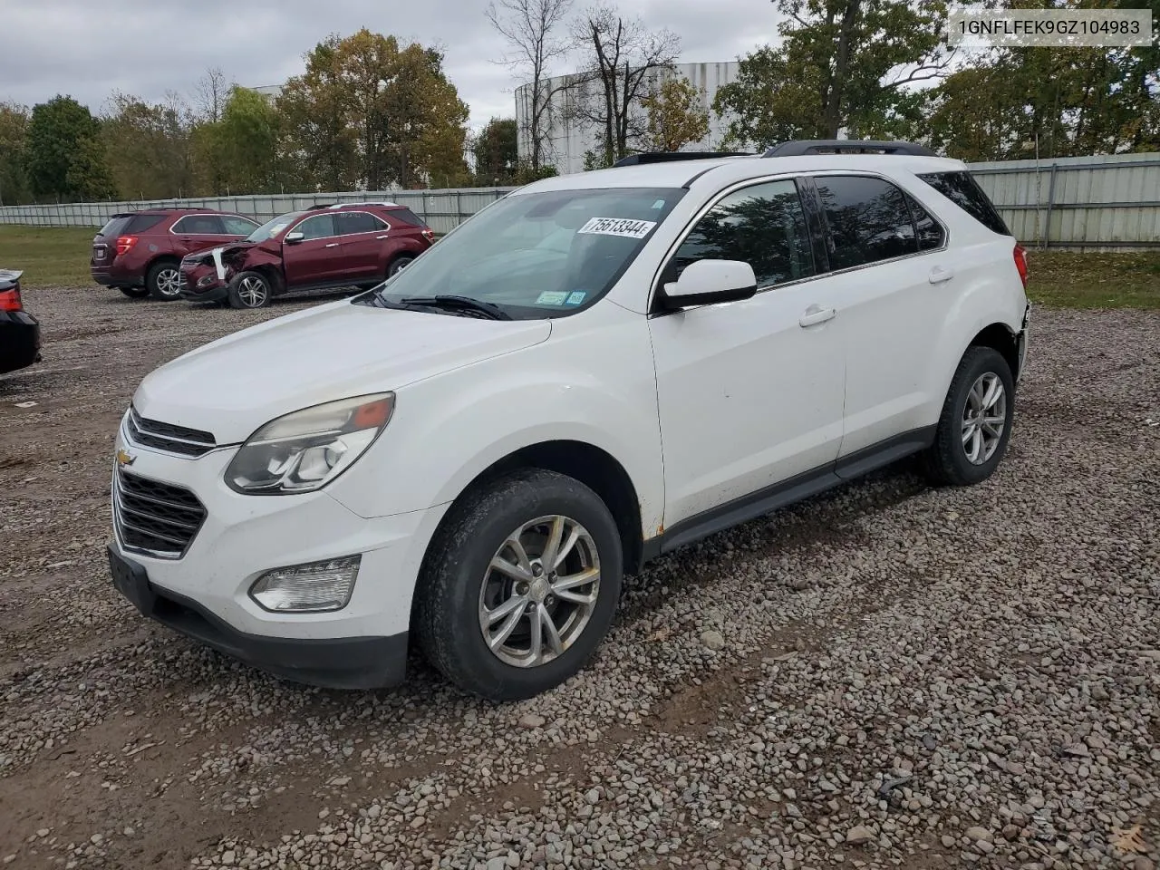 2016 Chevrolet Equinox Lt VIN: 1GNFLFEK9GZ104983 Lot: 75613344