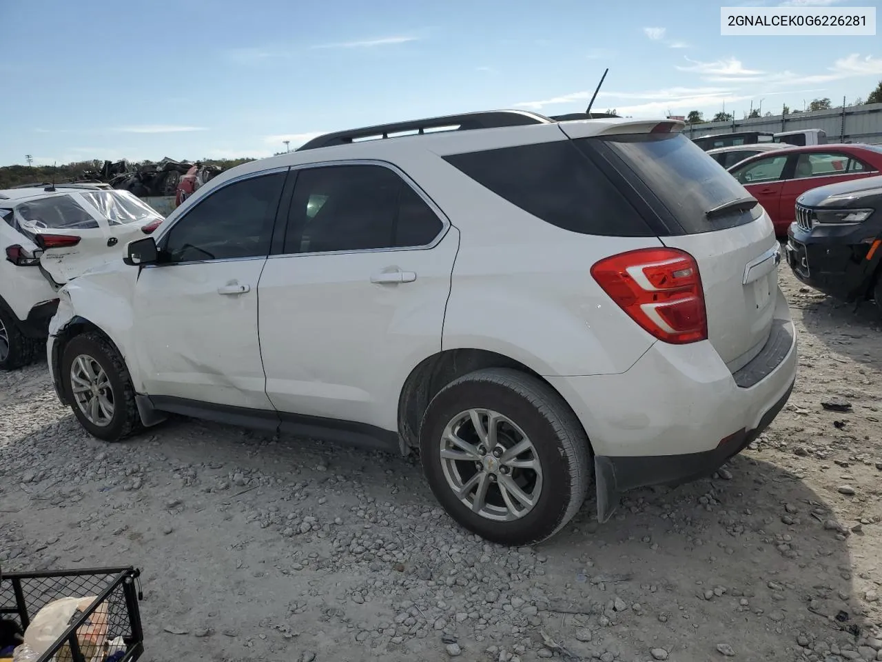 2016 Chevrolet Equinox Lt VIN: 2GNALCEK0G6226281 Lot: 75999604