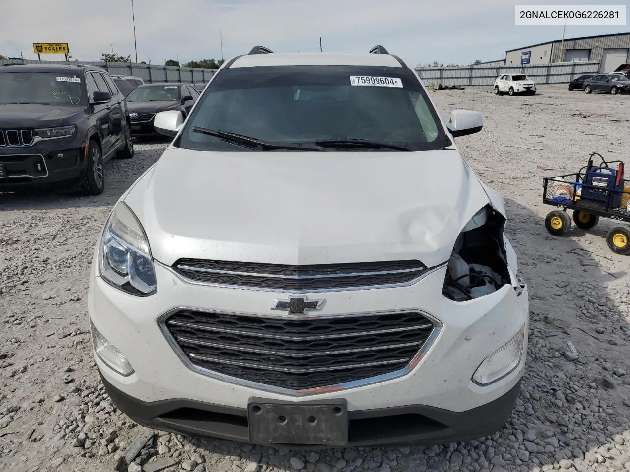 2016 Chevrolet Equinox Lt VIN: 2GNALCEK0G6226281 Lot: 75999604