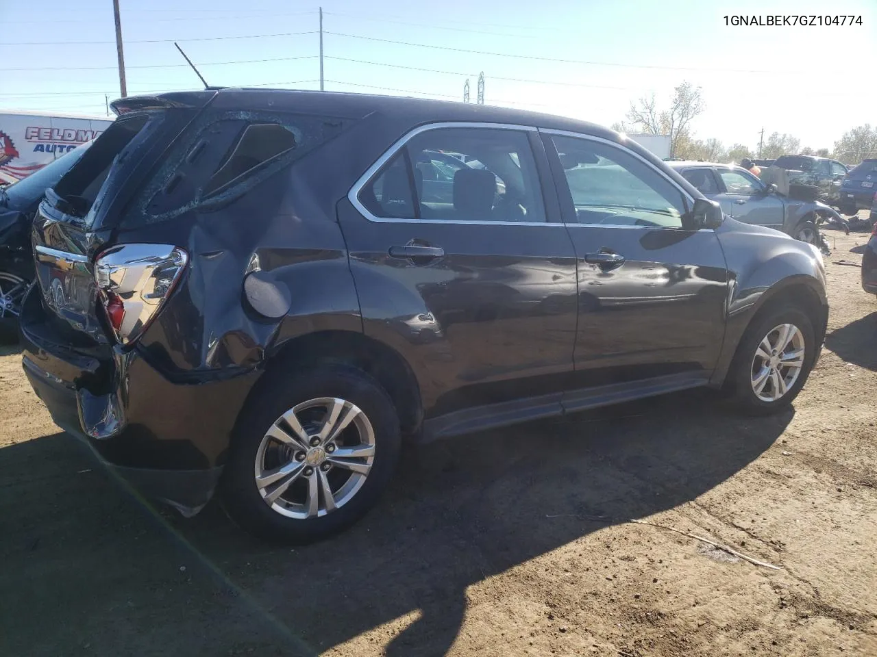 2016 Chevrolet Equinox Ls VIN: 1GNALBEK7GZ104774 Lot: 76459514