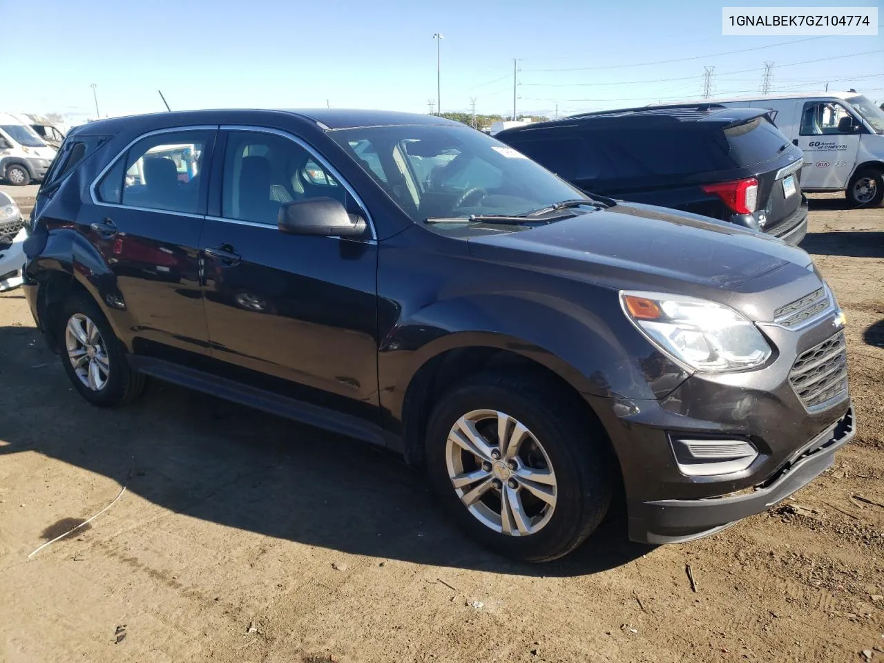 2016 Chevrolet Equinox Ls VIN: 1GNALBEK7GZ104774 Lot: 76459514