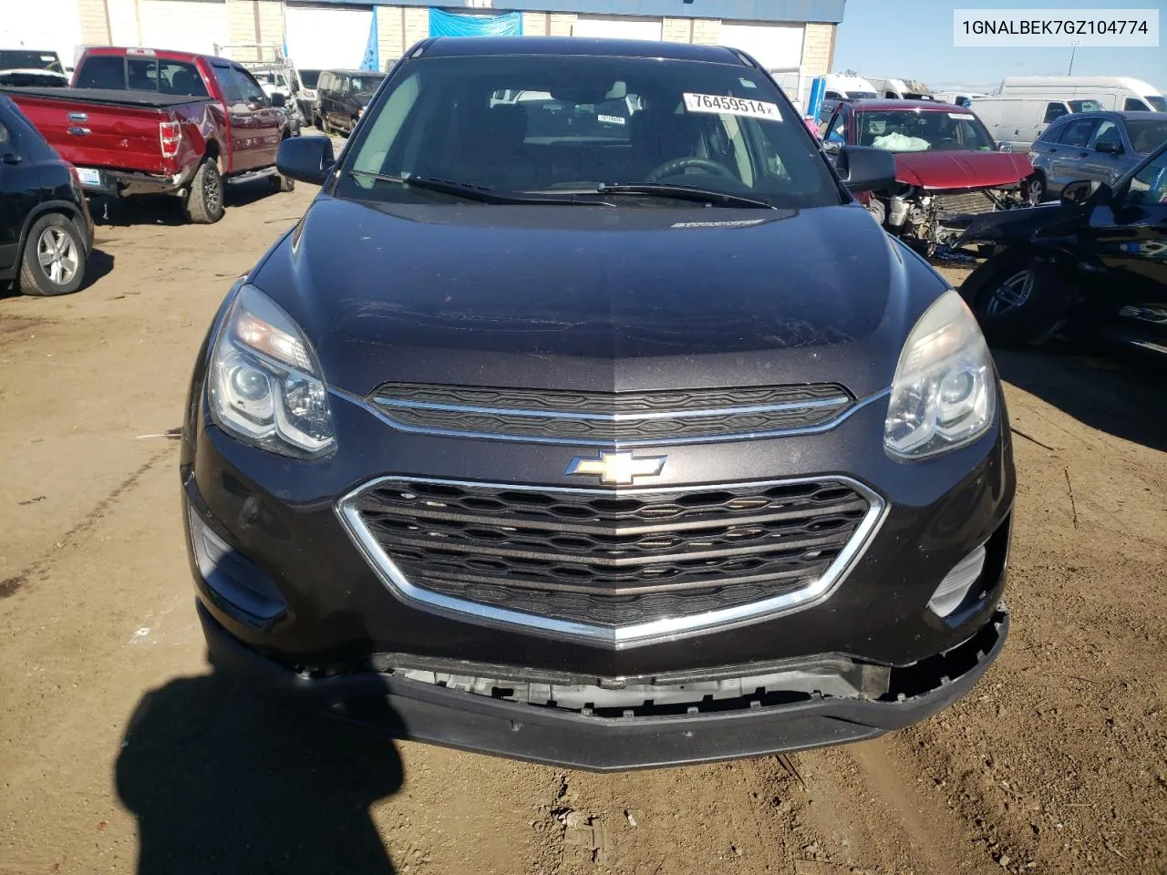 2016 Chevrolet Equinox Ls VIN: 1GNALBEK7GZ104774 Lot: 76459514