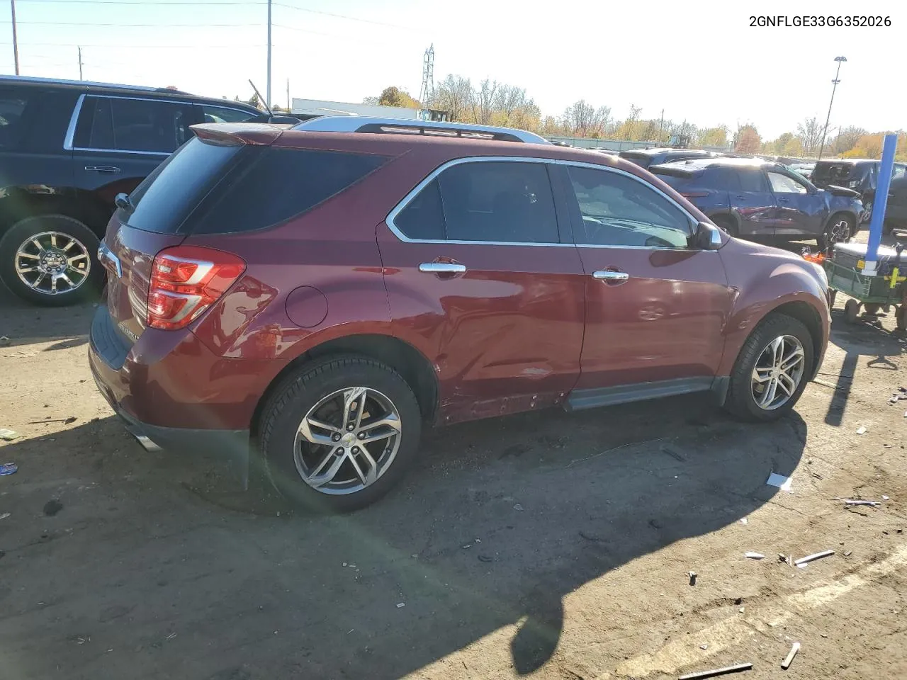 2016 Chevrolet Equinox Ltz VIN: 2GNFLGE33G6352026 Lot: 76514604