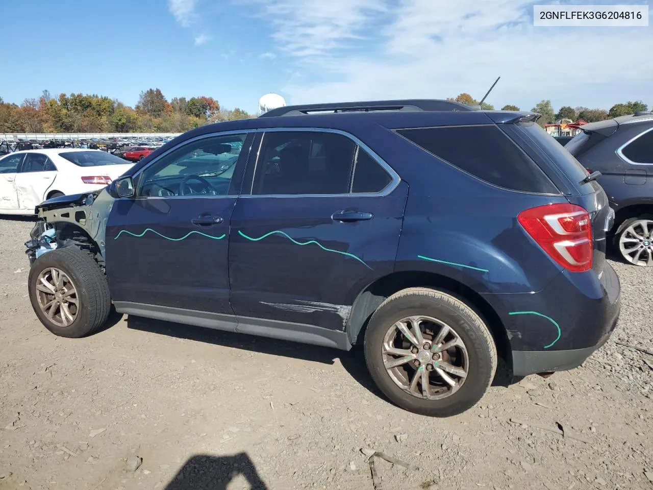 2016 Chevrolet Equinox Lt VIN: 2GNFLFEK3G6204816 Lot: 76695594