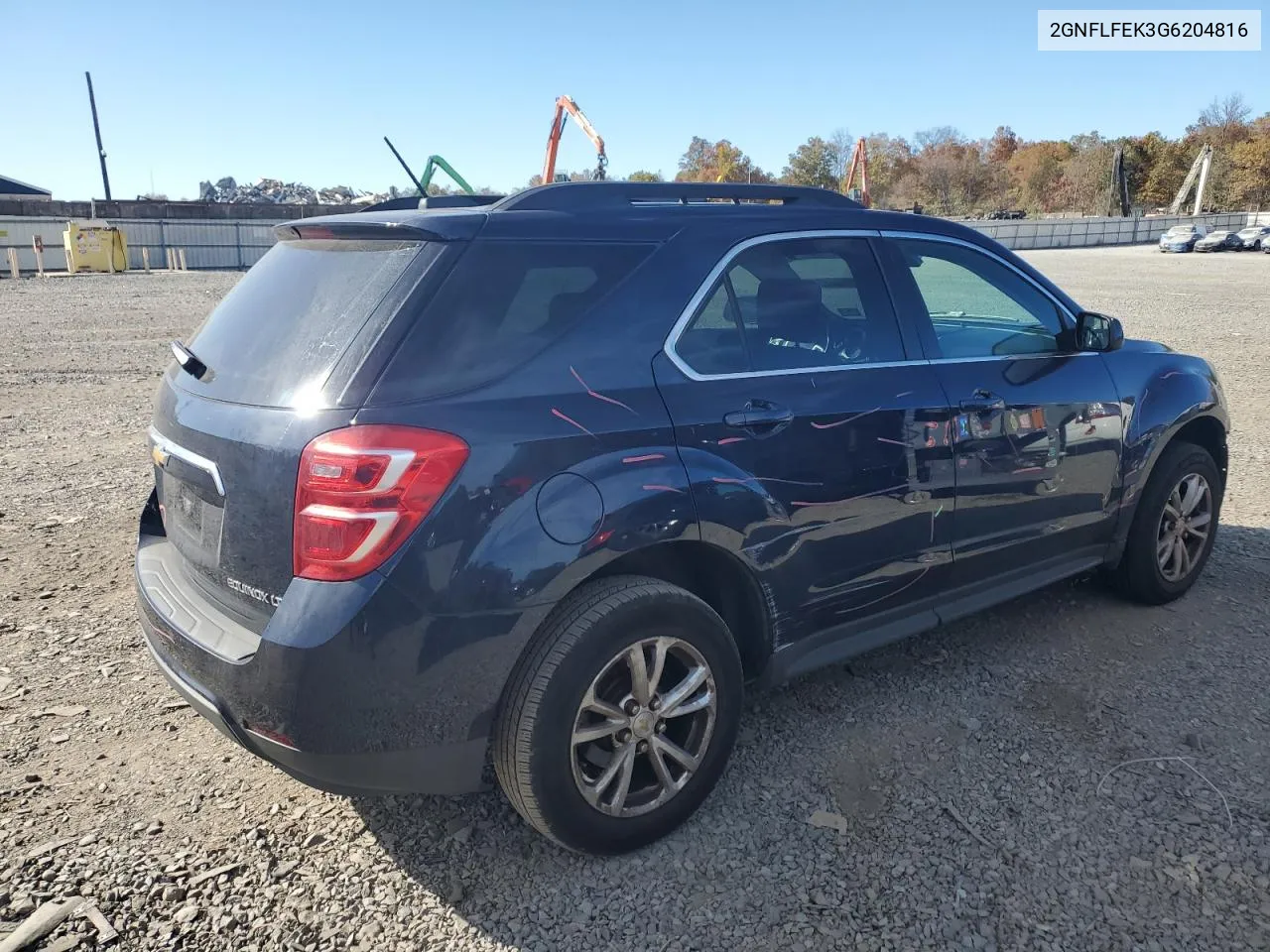 2016 Chevrolet Equinox Lt VIN: 2GNFLFEK3G6204816 Lot: 76695594