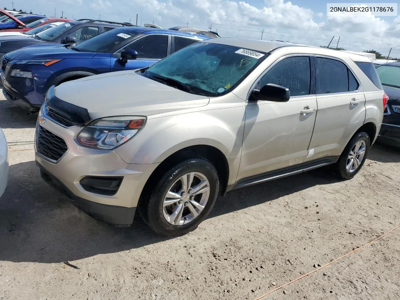 2016 Chevrolet Equinox Ls VIN: 2GNALBEK2G1178676 Lot: 76869854