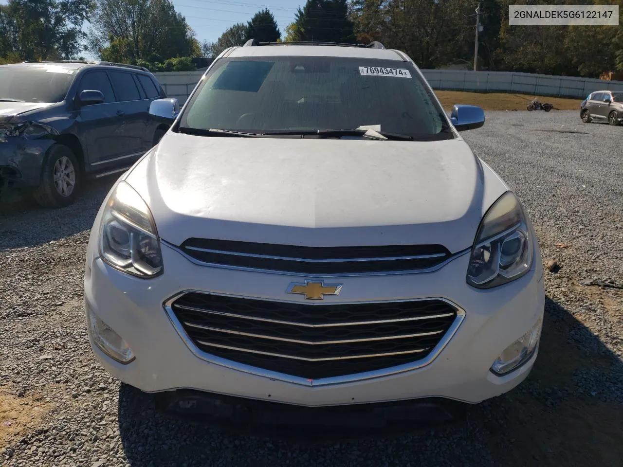 2016 Chevrolet Equinox Ltz VIN: 2GNALDEK5G6122147 Lot: 76943474