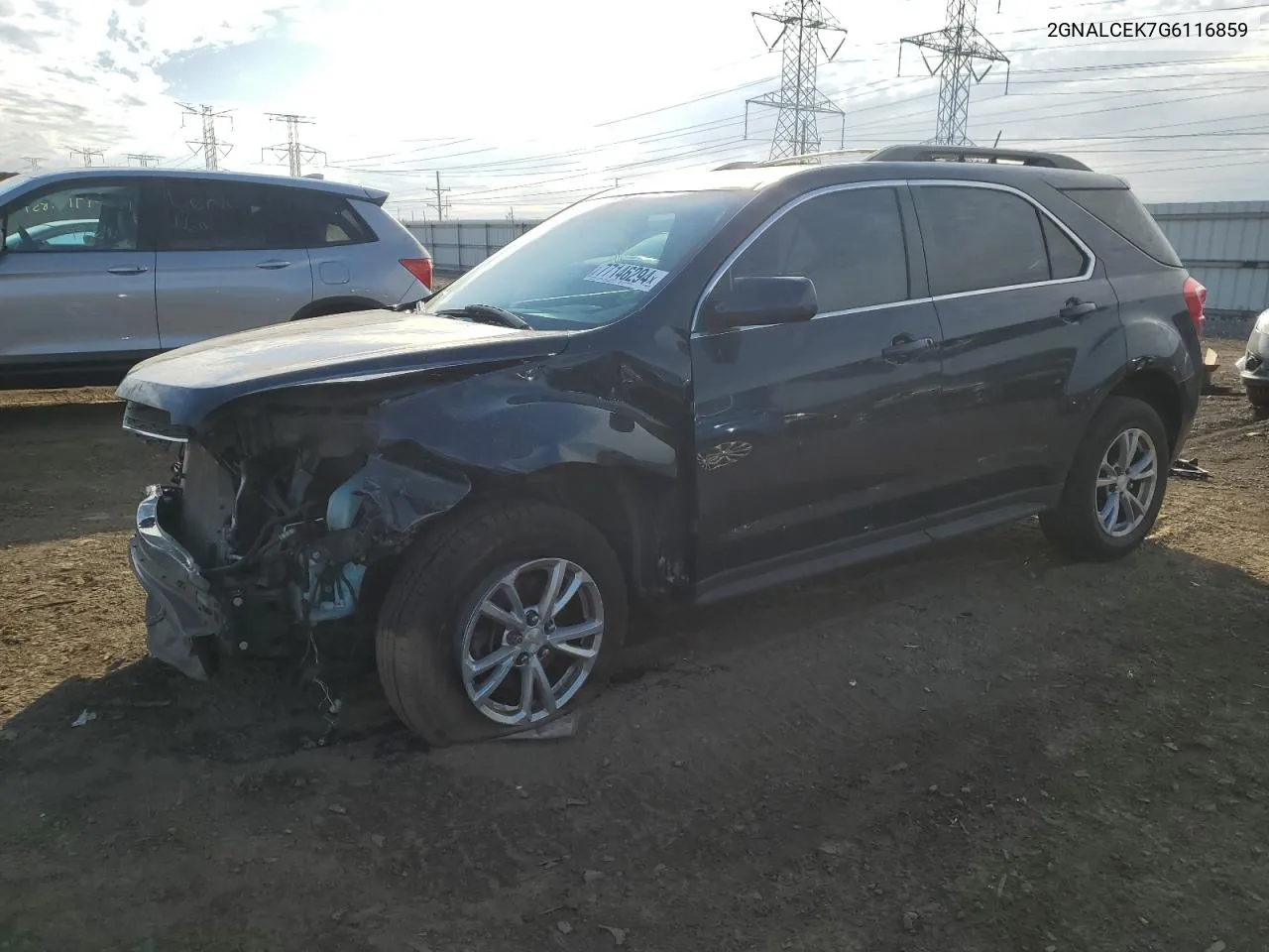 2016 Chevrolet Equinox Lt VIN: 2GNALCEK7G6116859 Lot: 77146294