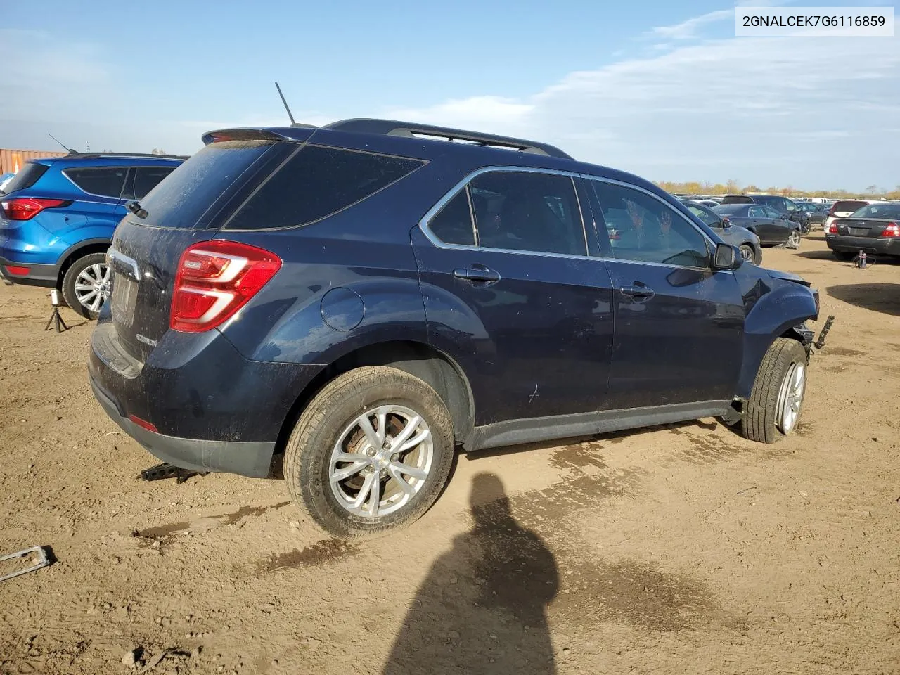 2016 Chevrolet Equinox Lt VIN: 2GNALCEK7G6116859 Lot: 77146294