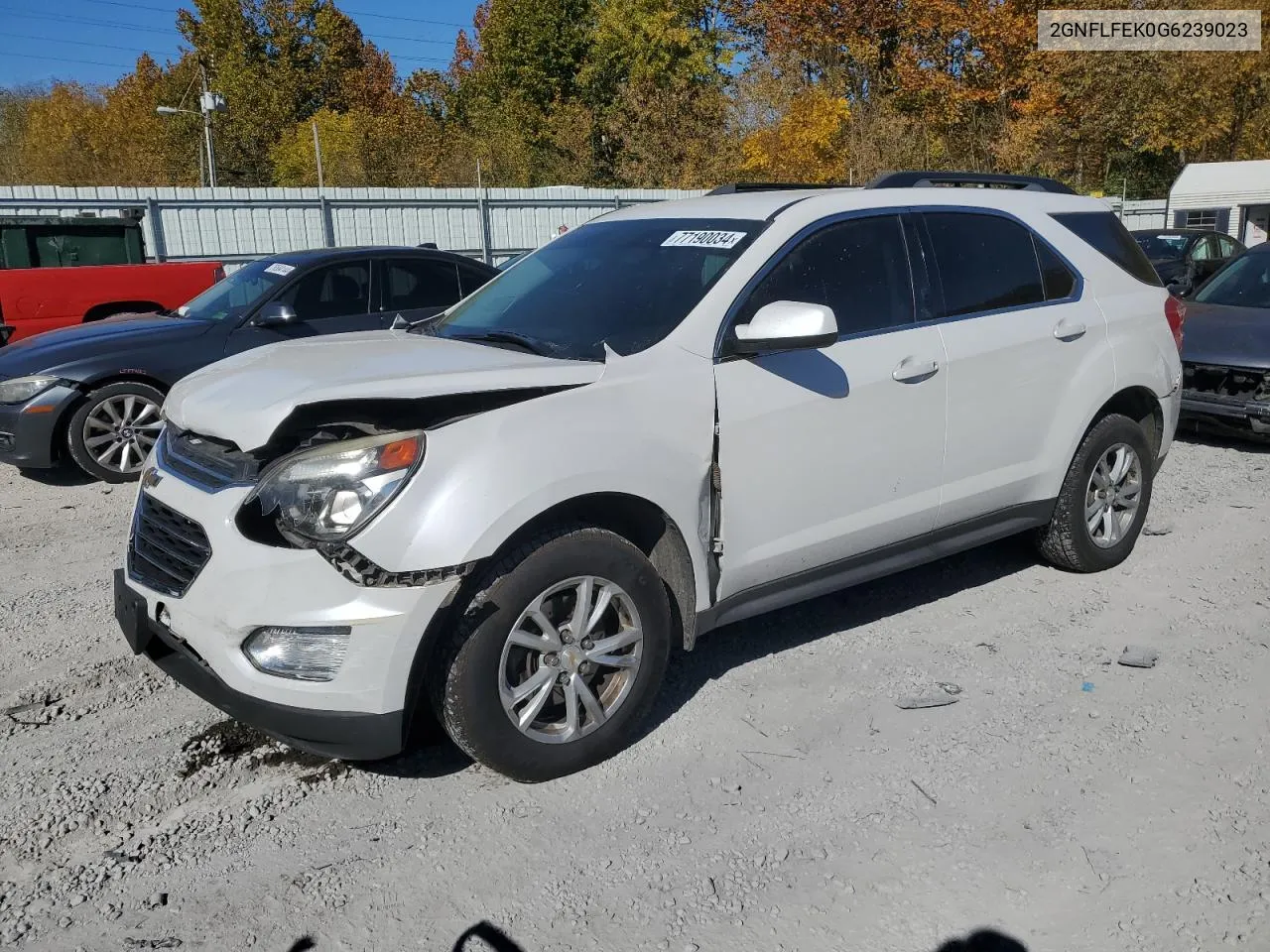 2016 Chevrolet Equinox Lt VIN: 2GNFLFEK0G6239023 Lot: 77190034